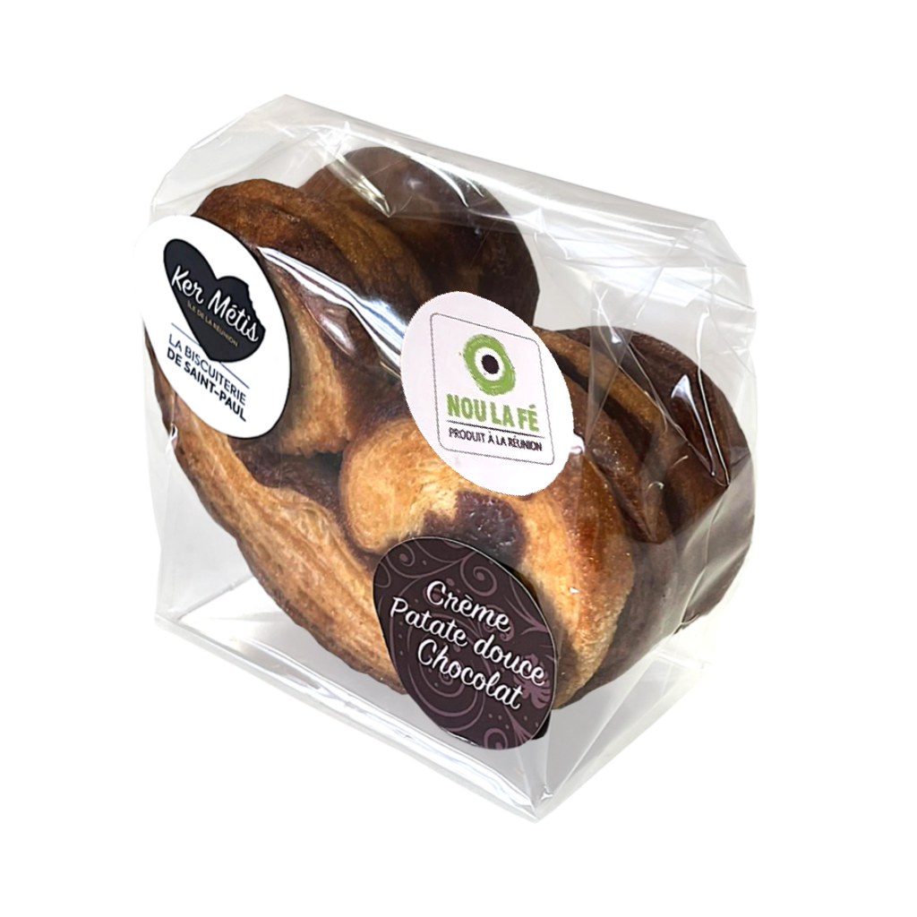 Biscuits "Palmiers" à la crème patate douce/chocolat - 90 g