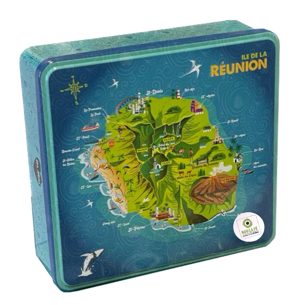 Boîte Gran-Mèr 6 biscuits ” Île de la Réunion “ 750g