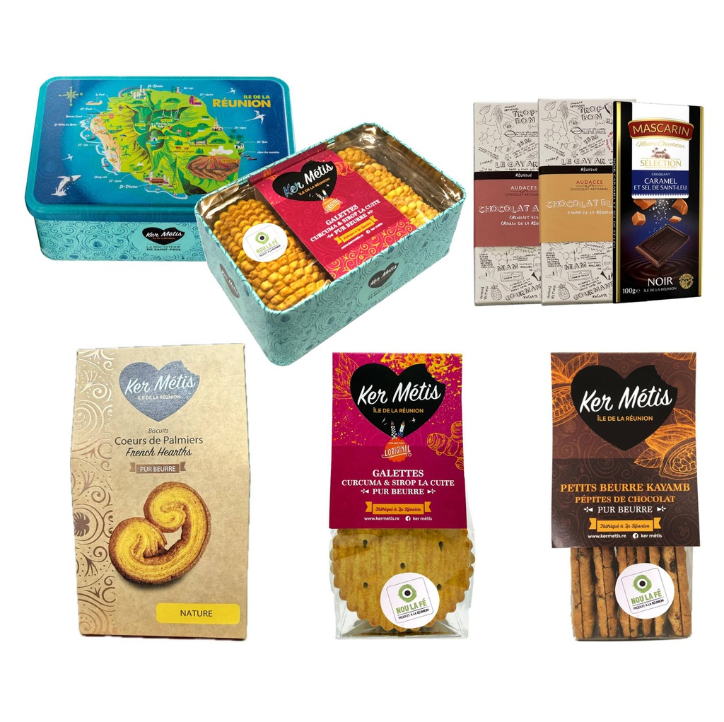 éclaté coffret réunion en chocolat éclaté