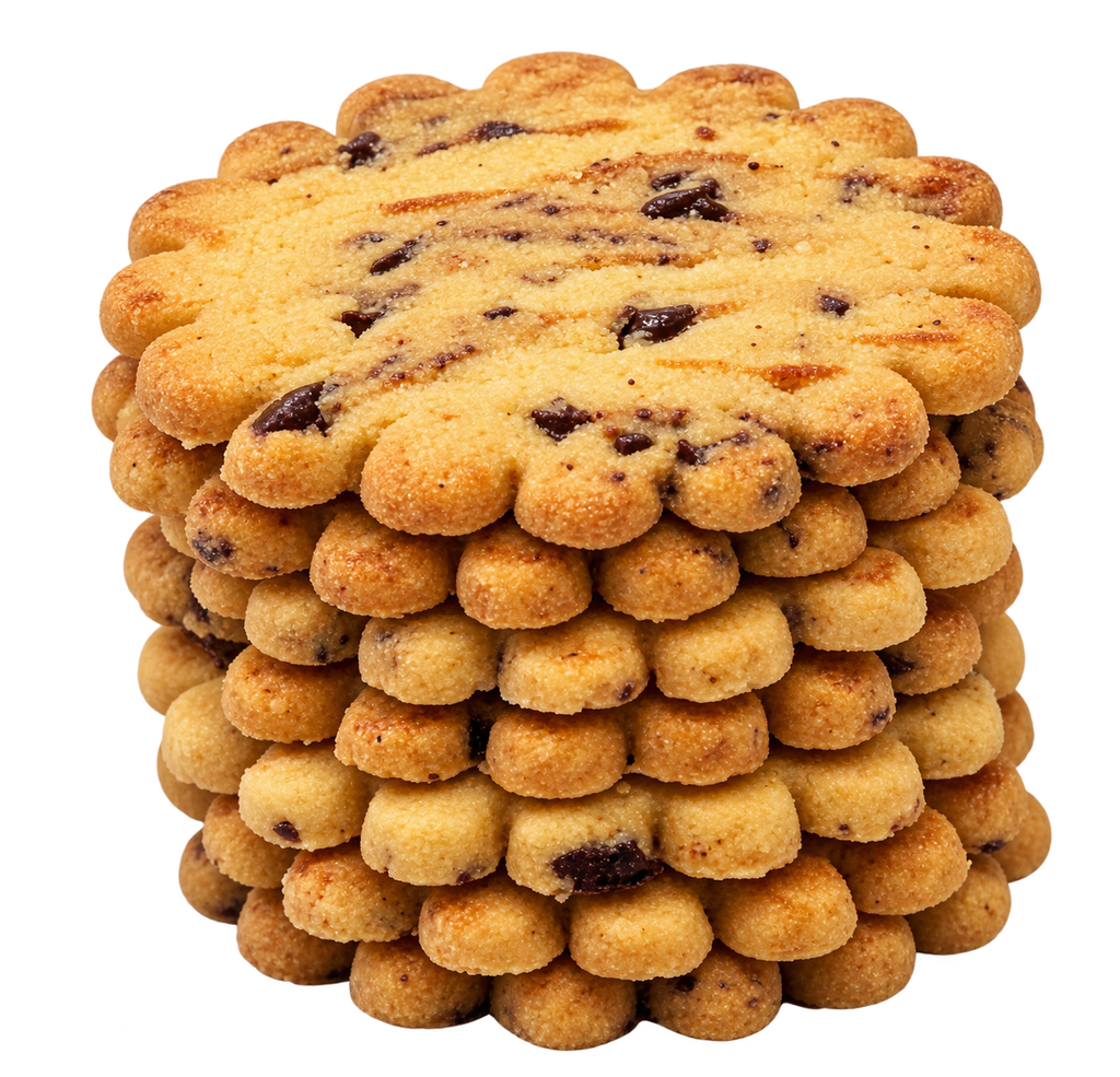 pile de galettes choco stylisée Chat Gpt