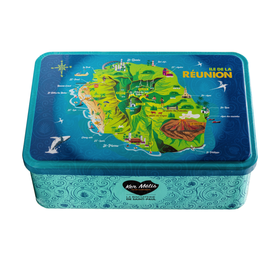 boite ile de la réunion détourée
