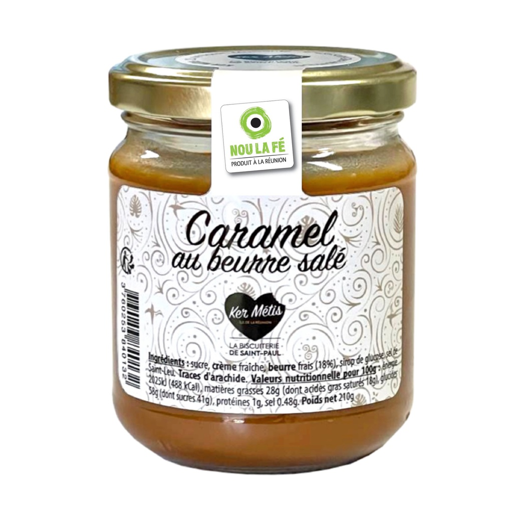 Caramel beurre salé au sel de St-Leu - 210g