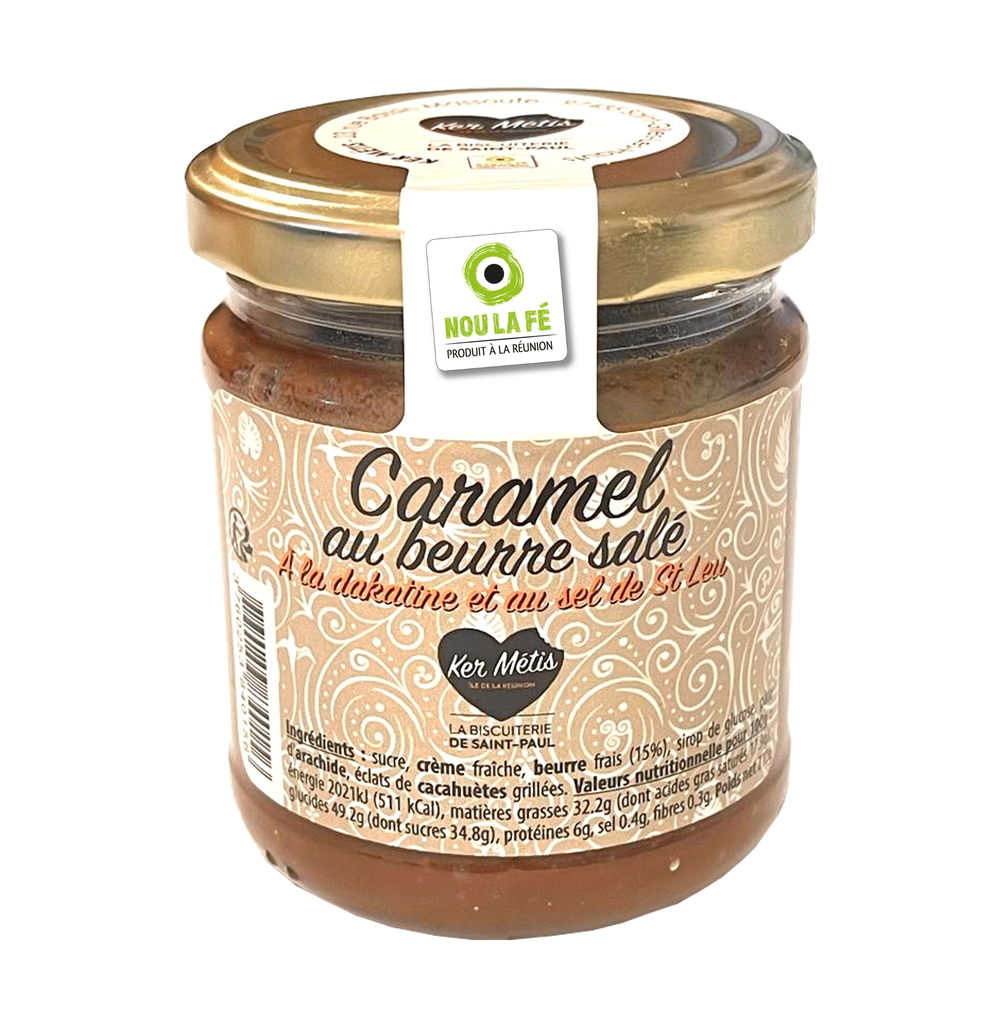 Caramel beurre salé, dakatine et sel de St-Leu - 210g