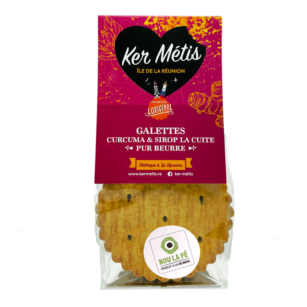 Grandes galettes curcuma et sirop la cuite – 140 g