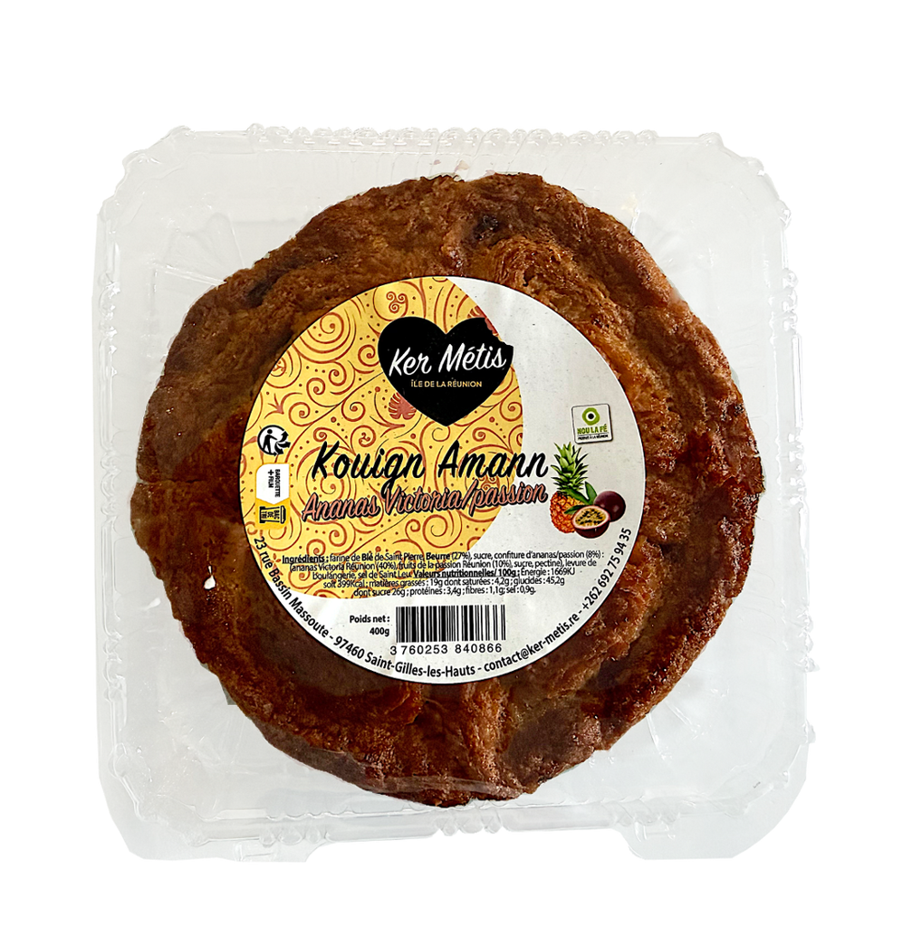 Kouign Amann ananas victoria/passion Réunion - 400g