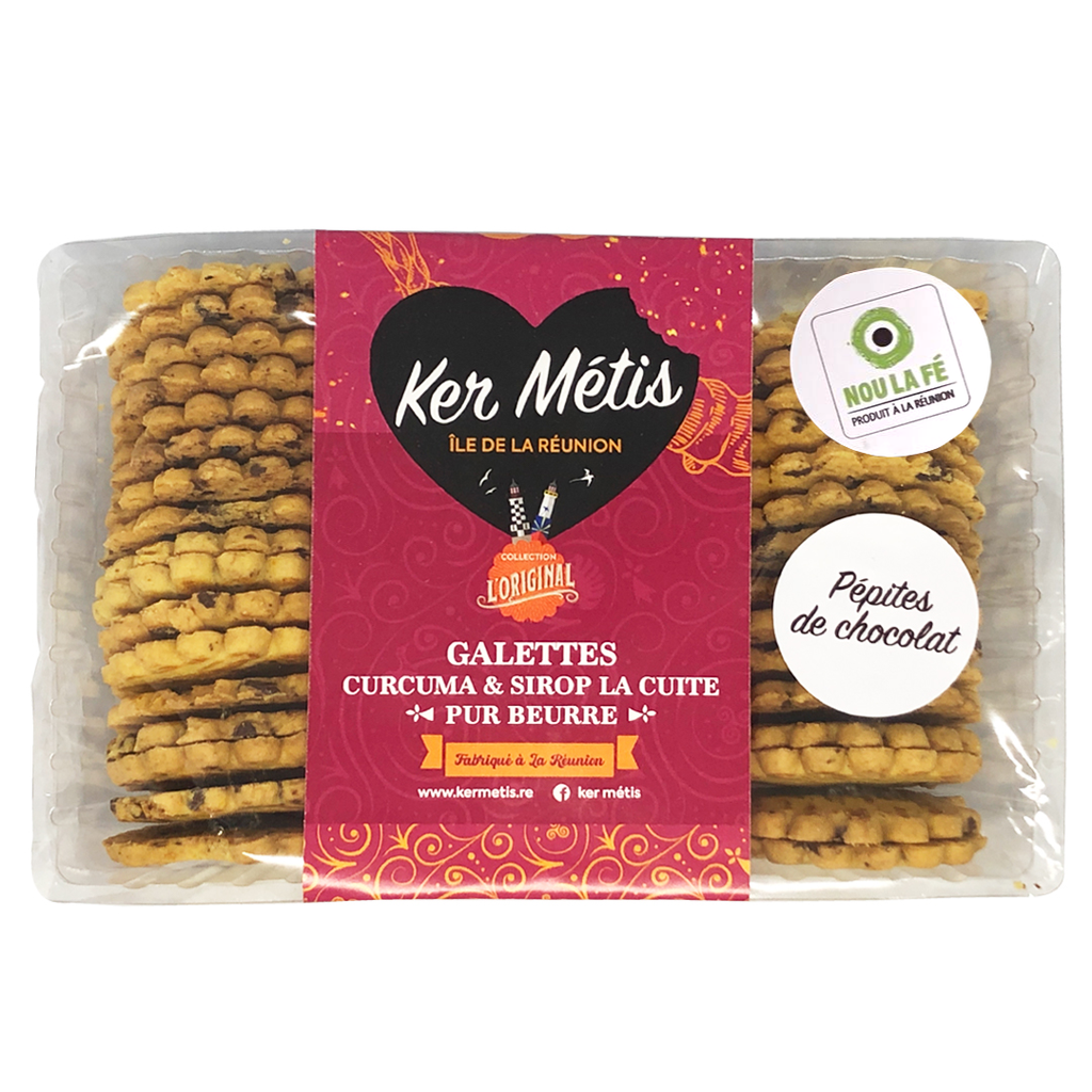 Galettes Métis curcuma, sirop la cuite et pépites de chocolat – 300 g