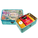 Boîte à sucre "Jardin Kréol", galettes curcuma et sirop la cuite - 300g