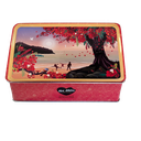 ***NOUVEAUTÉ*** Boîte à sucre "Flamboyant", Sablés O Zépices (formes assorties)- 300g