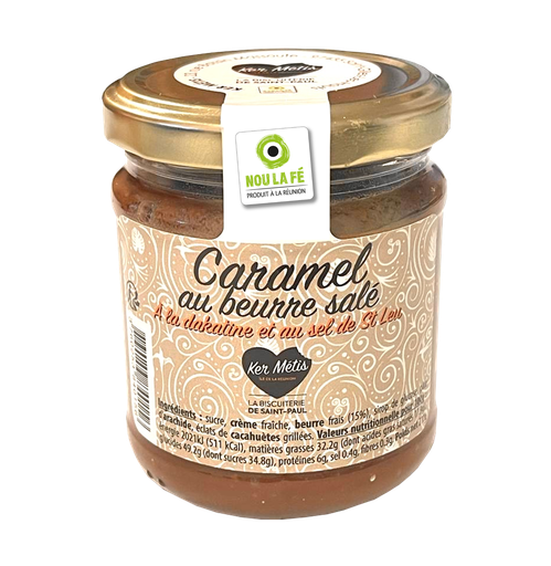 [0156] Caramel au beurre salé, dakatine et sel de Saint-Leu - 210g