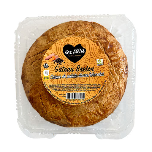 [1245] Gâteau breton crème de patate douce/chocolat - 400 g