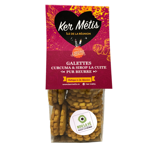 [0958] Galettes Métis curcuma et sirop la cuite – 140 g