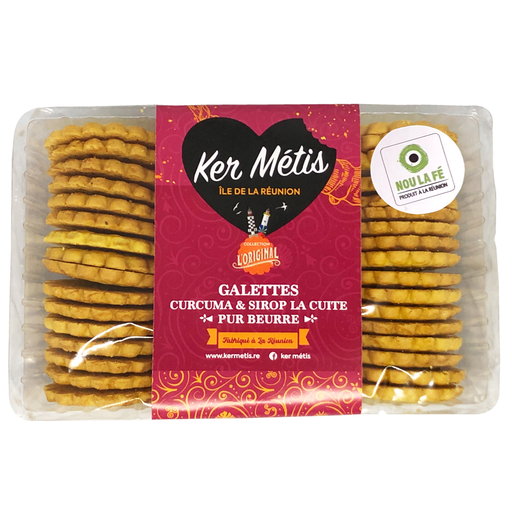 [0996] Galettes Métis curcuma et sirop la cuite – 300 g