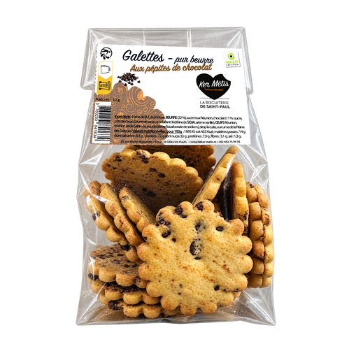 [1634] Galettes Métis curcuma, sirop la cuite et pépites de chocolat – 120 g
