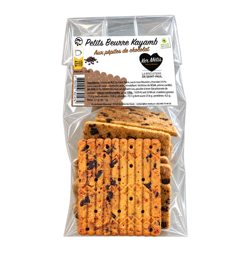 [1474] Petits beurre Kayamb pépites de chocolat – 120g
