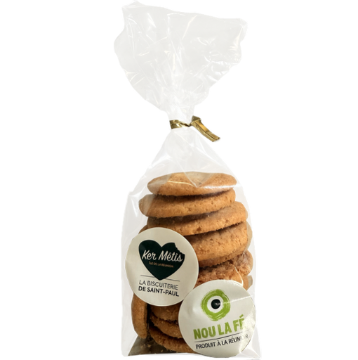 [1696] Biscuits "Sablés" aux éclats de caramel - 120g