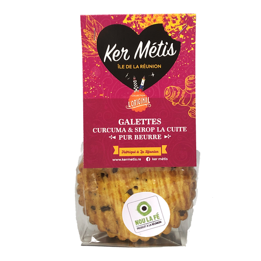 [2518] Grandes galettes curcuma, sirop la cuite et pépites de chocolat – 140 g