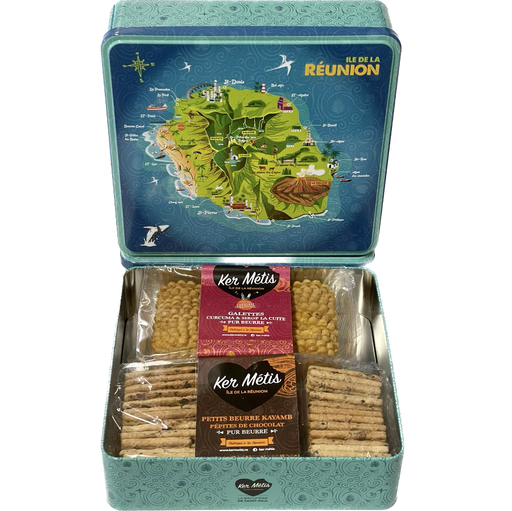 [2952] Boîte Gran-Mèr, "Île de la Réunion", assortiment  2 biscuits - 650 g