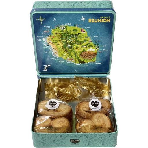 [2969] Boîte Gran-Mèr, "Ile de le Réunion", biscuits "Coeur de palmier" - 350 g