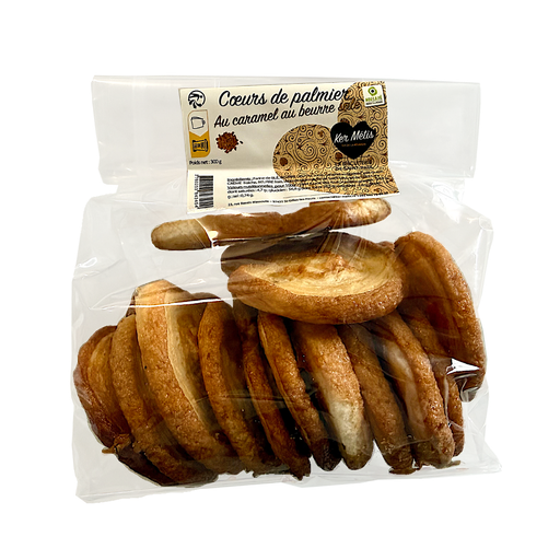[3454] Biscuits "Coeurs de palmier" caramel au beurre salé - 300 g