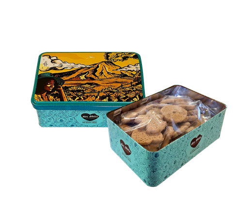 [3652] ***NOUVEAUTÉ*** Boîte à sucre "Volcan", "Sablés" O Zépices (formes assorties) - 300g